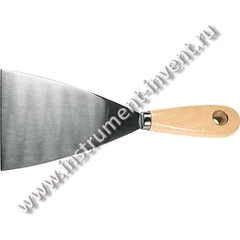 Купить Шпательная лопатка из нержавеющей стали, 100 мм, деревянная ручка// MATRIX MASTER в Екатеринбурге