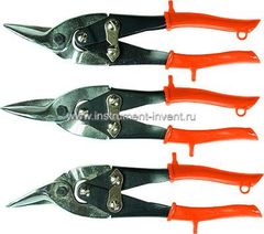 Купить Ножницы по металлу, 250 мм, обрезиненные ручки, 3 шт (прямые, левые, правые)// SPARTA в Екатеринбурге