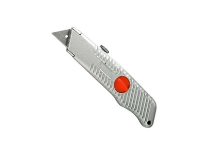 Купить Нож, 18 мм, выдвижное трапециевидное лезвие, металлический корпус// MATRIX в Екатеринбурге