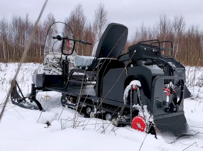Купить Мотобуксировщик Бурлак Егерь Мини (17 л.с., лыжный модуль, задний привод, катковая подвеска) в  Екатеринбурге
