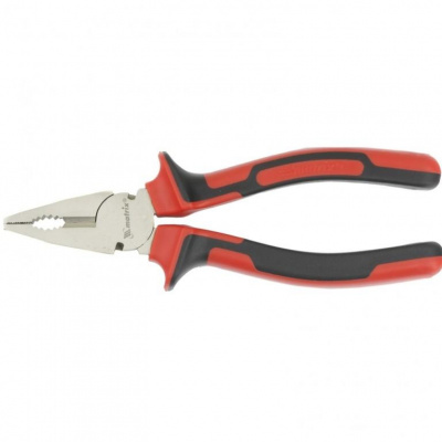 Купить Плоскогубцы NICKEL, 180 мм, никелированные, двухкомпонентные рукоятки// MATRIX в Екатеринбурге