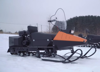 Купить Миниснегоход Бурлак Егерь FOX-L (15 л.с., лыжный модуль, задний привод, катковая подвеска) в  Екатеринбурге