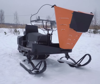 Купить Миниснегоход Бурлак Егерь FOX-L (15 л.с., лыжный модуль, задний привод, катковая подвеска) в  Екатеринбурге
